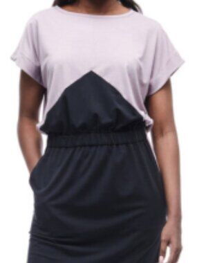 Indyeva W’ Kawaku Technical Knit Dress Mauve Black XS